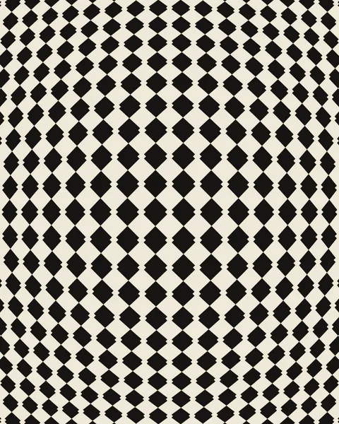 The fishnet pattern as op art. The lattice swells through a lens at its centre, lines thickening and diamonds opening, with a small cream knot at each crossing.