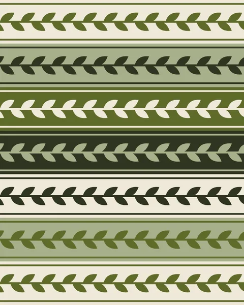 The keffiyeh's olive-leaf band repeated down the sheet. Each band swaps ground and leaf through the greens of an olive grove, from deep olive to pale sage.