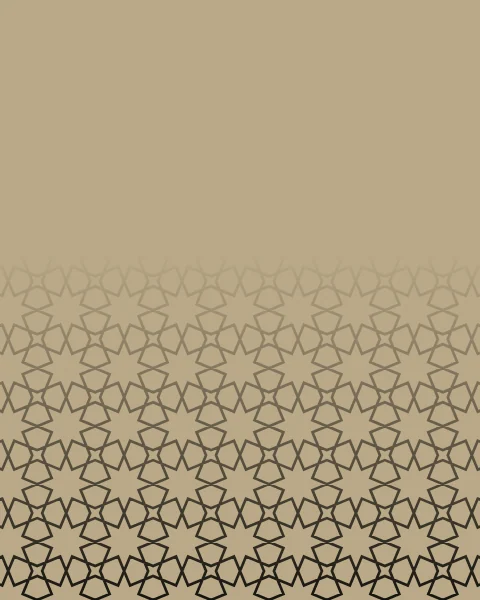 A sand-coloured sheet with a field of interlaced ink stars rising from the bottom edge and fading out a little over halfway up, leaving the top open.